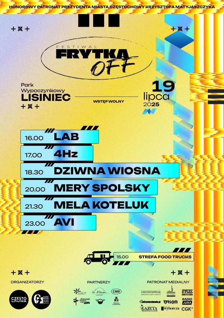 Plakat promujący 13. Festiwal Frytka Off