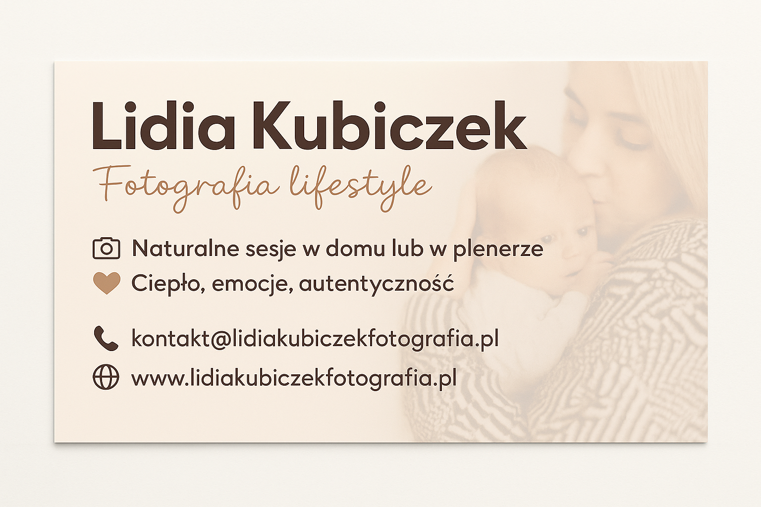 Reklama fotografii rodzinnej Lidia Kubiczek Fotografia